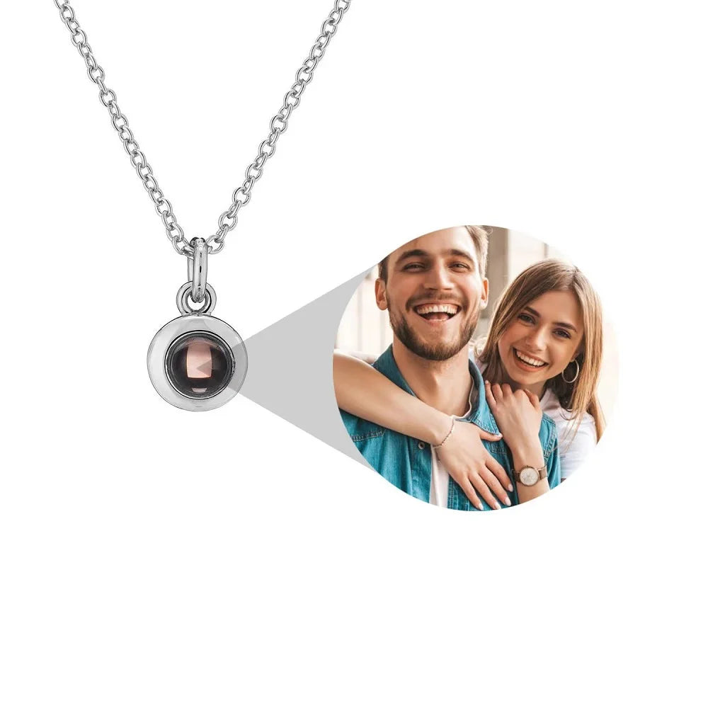 Gepersonaliseerde Cirkel Foto Ketting