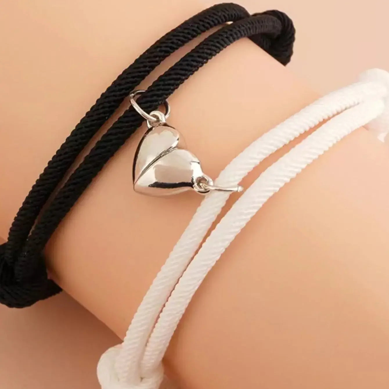 Magnetische Hartjes Armband Set