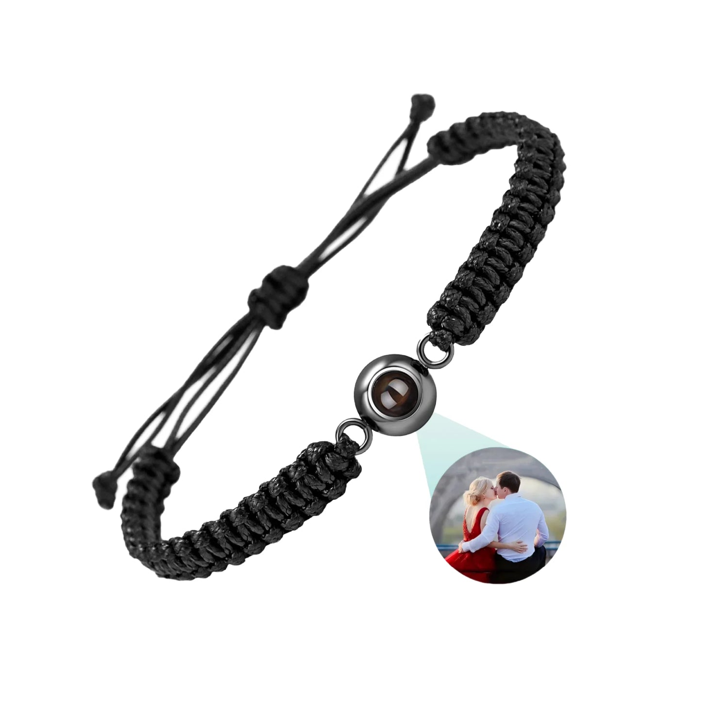 Gepersonaliseerde Cirkel Foto Armband